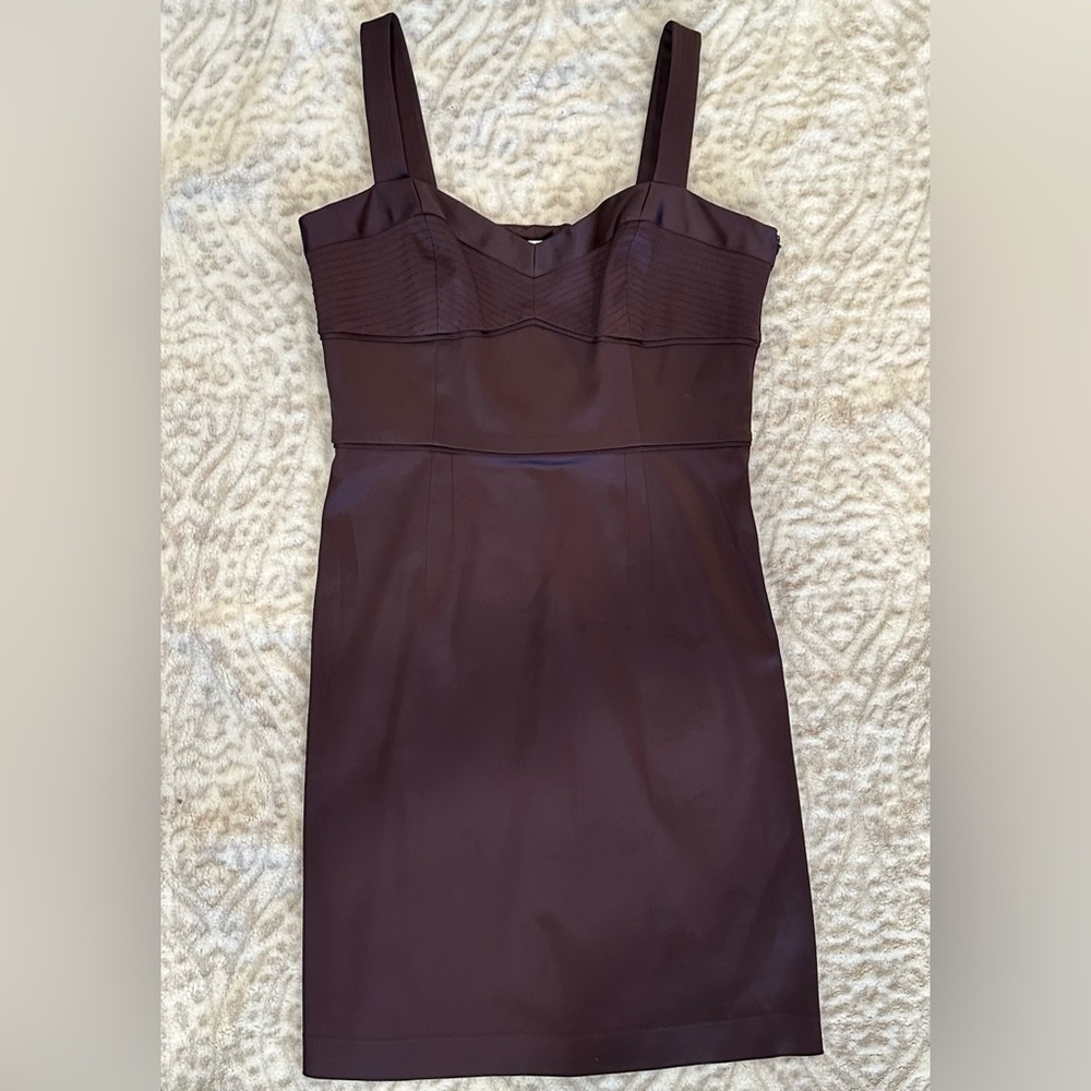 Laundry by Design Plum Mini Sweetheart Banded Waist Formal Dress Size 8 ✨EUC✨